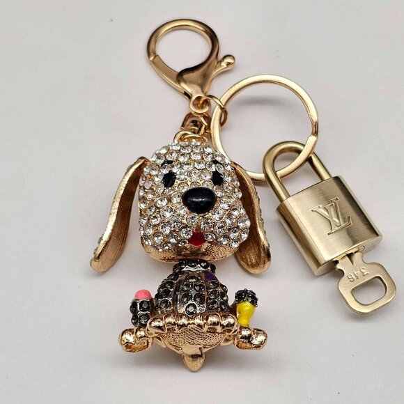 Authentic Louis Vuitton Lock & Key with unbranded Bagcharm, Keycharm, Keychain - Picture 4 of 10